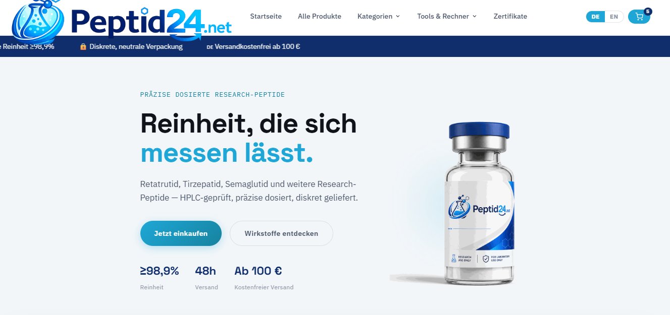 Peptid24.net website preview